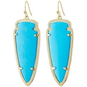 Kendra Scott Arrowhead Skylar Earrings Turquoise
